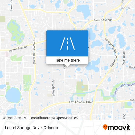 Laurel Springs Drive map