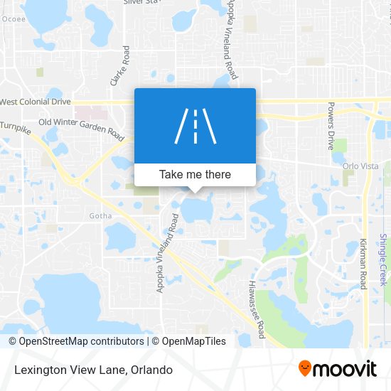 Lexington View Lane map
