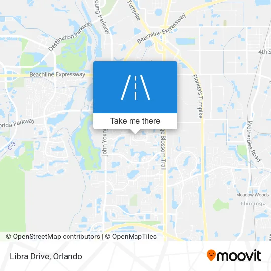 Libra Drive map