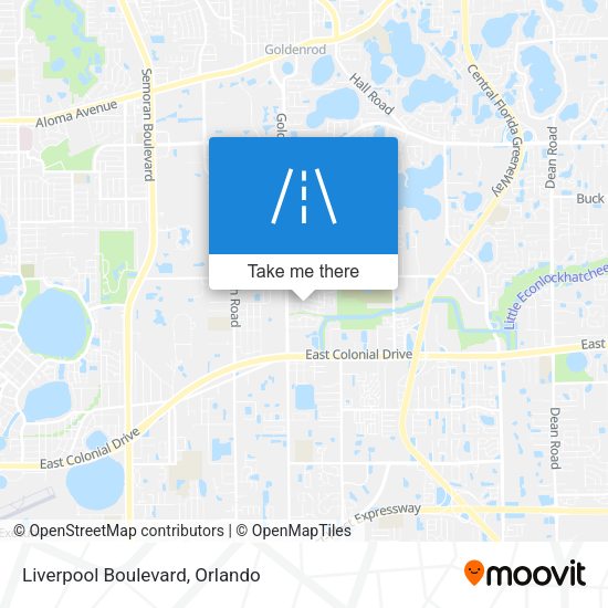 Mapa de Liverpool Boulevard