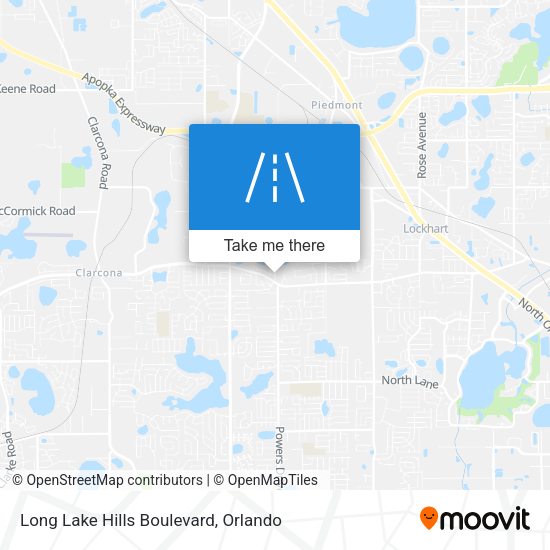 Mapa de Long Lake Hills Boulevard