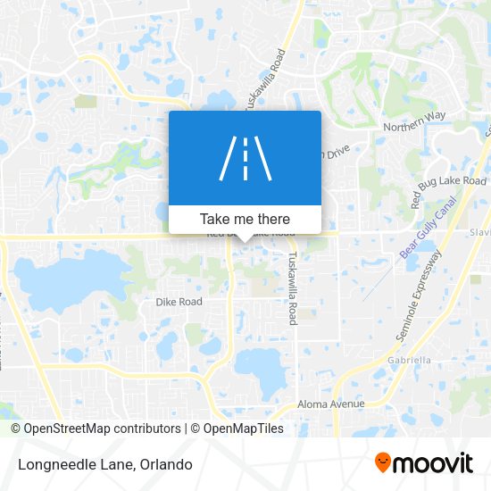 Longneedle Lane map