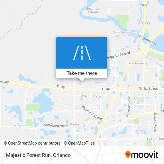 Majestic Forest Run map