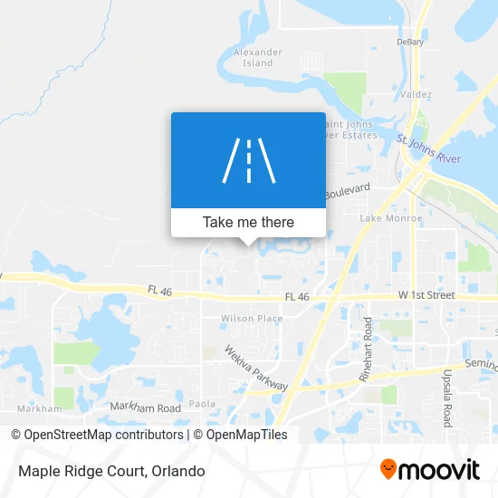 Maple Ridge Court map