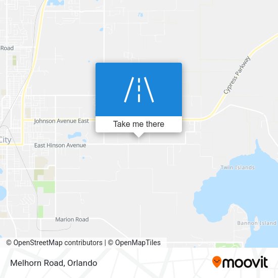Mapa de Melhorn Road