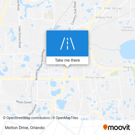 Mapa de Melton Drive