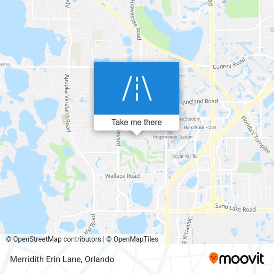 Merridith Erin Lane map