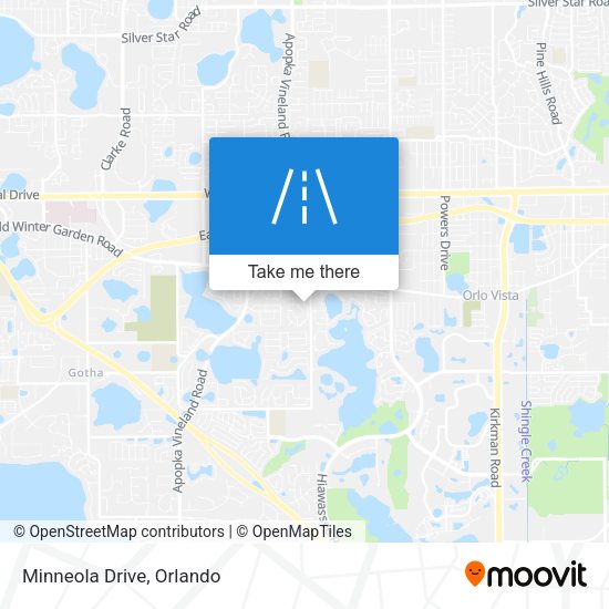 Minneola Drive map