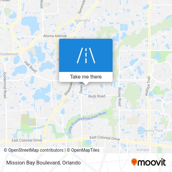 Mapa de Mission Bay Boulevard