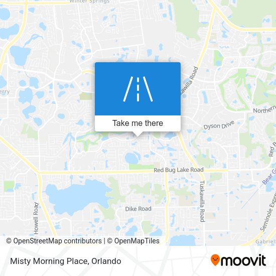 Misty Morning Place map