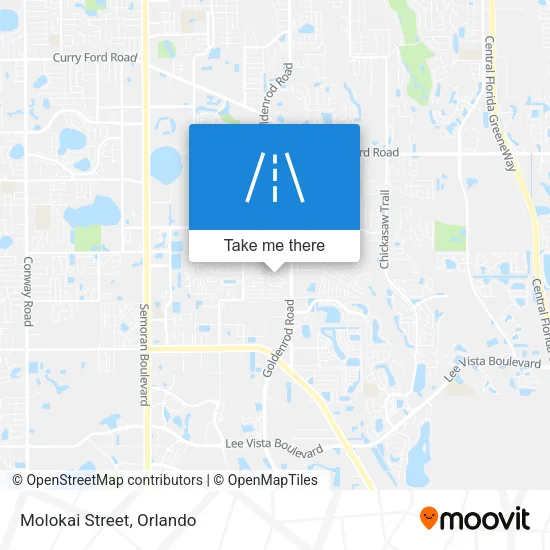 Mapa de Molokai Street