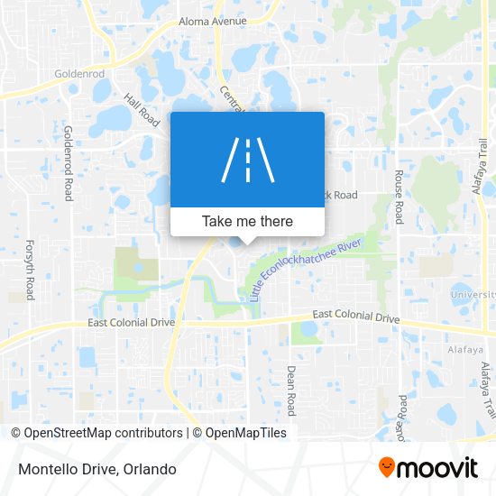 Montello Drive map