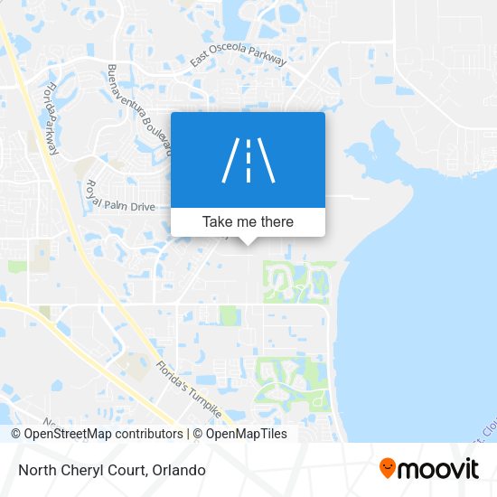 North Cheryl Court map