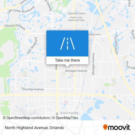 North Highland Avenue map