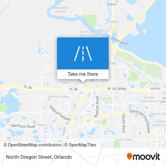 Mapa de North Oregon Street