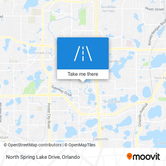 North Spring Lake Drive map