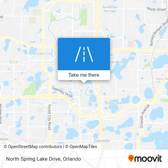Mapa de North Spring Lake Drive