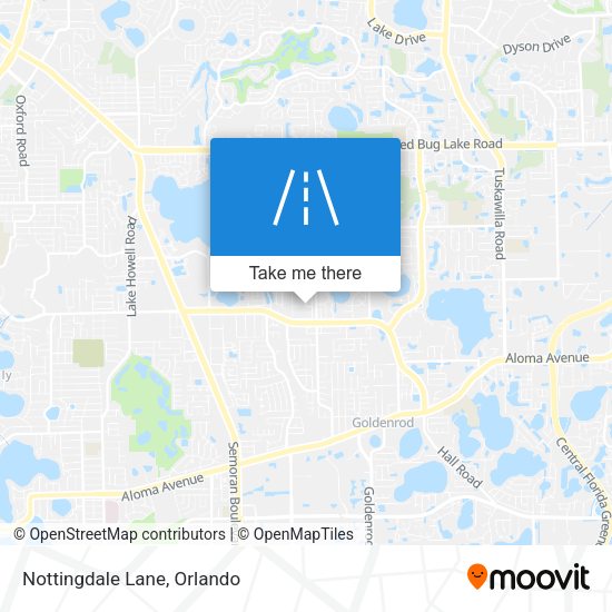 Mapa de Nottingdale Lane