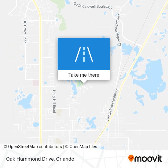 Mapa de Oak Hammond Drive