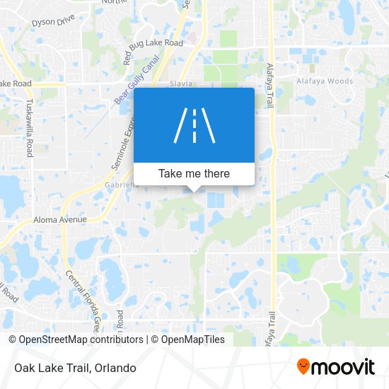 Mapa de Oak Lake Trail