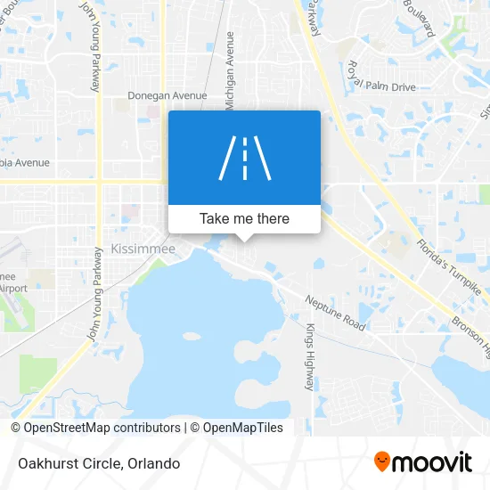 Oakhurst Circle map