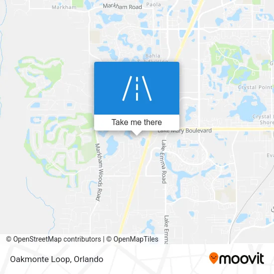 Oakmonte Loop map
