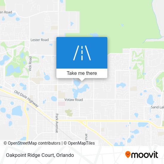 Mapa de Oakpoint Ridge Court