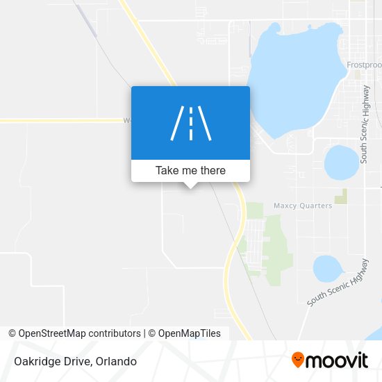 Mapa de Oakridge Drive
