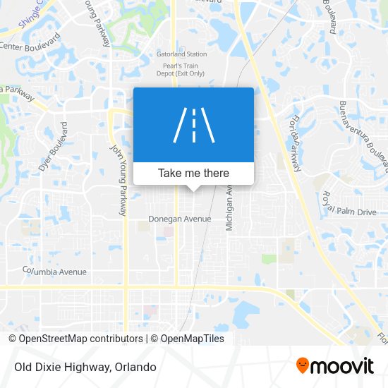 Mapa de Old Dixie Highway