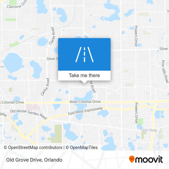 Old Grove Drive map