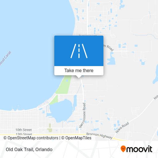 Mapa de Old Oak Trail