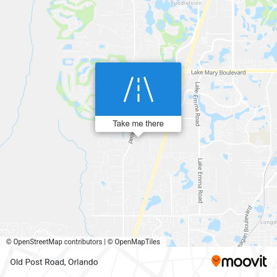 Old Post Road map
