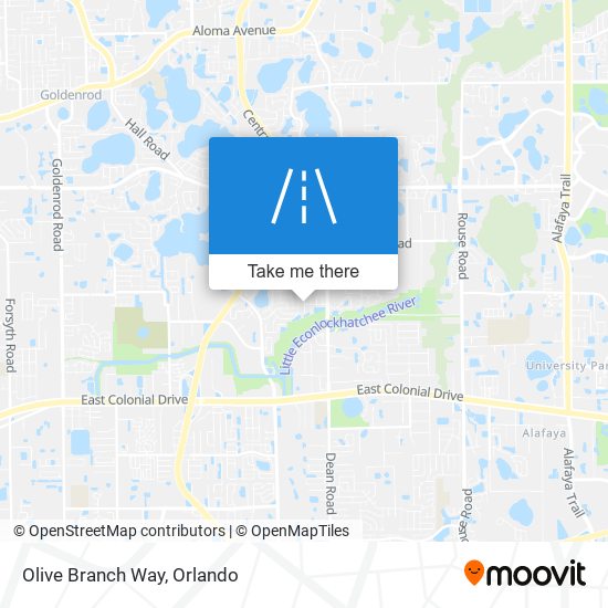 Olive Branch Way map