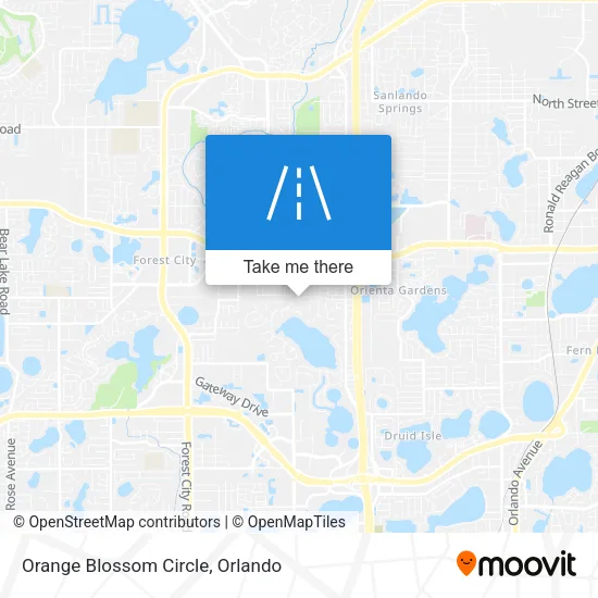 Mapa de Orange Blossom Circle