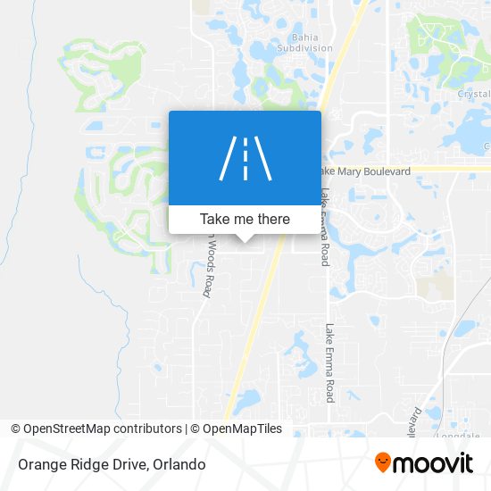 Orange Ridge Drive map