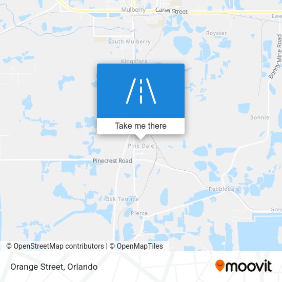 Mapa de Orange Street