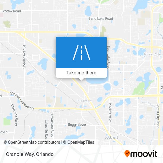 Mapa de Oranole Way
