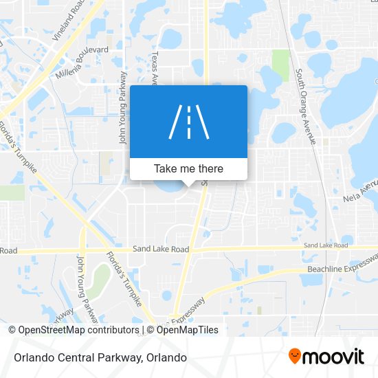 Orlando Central Parkway map
