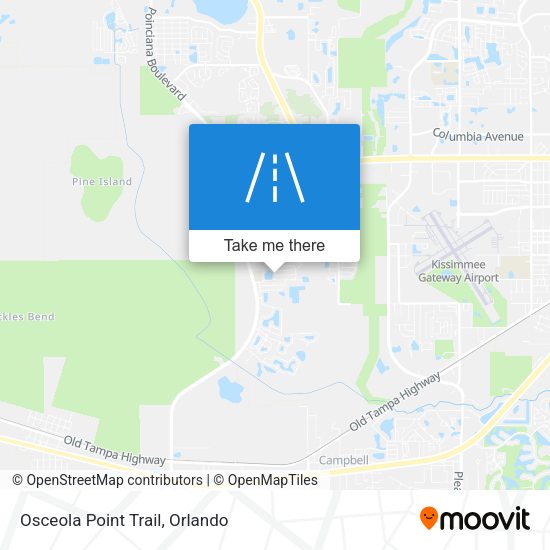 Mapa de Osceola Point Trail
