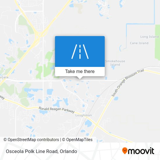 Osceola Polk Line Road map