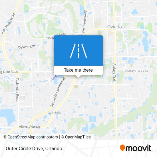 Mapa de Outer Circle Drive