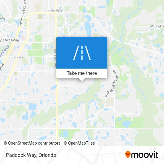 Paddock Way map