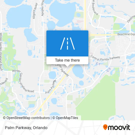 Palm Parkway map