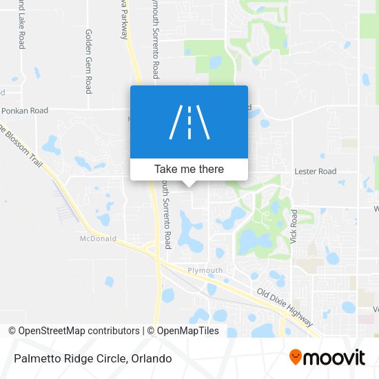 Mapa de Palmetto Ridge Circle