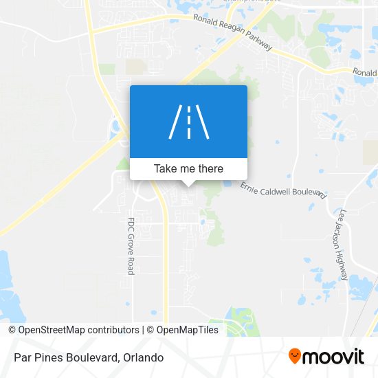 Mapa de Par Pines Boulevard