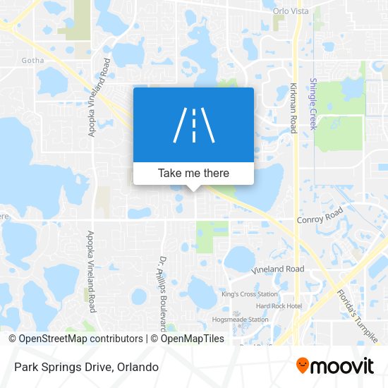 Mapa de Park Springs Drive