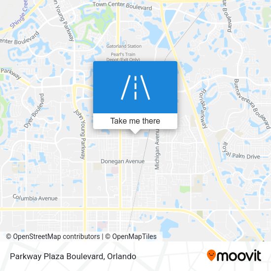 Parkway Plaza Boulevard map