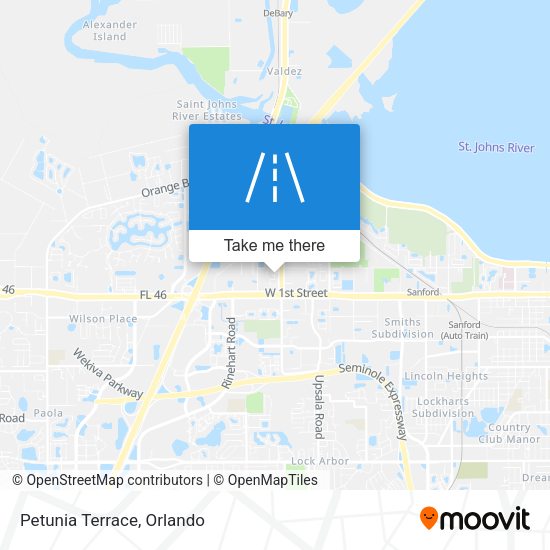 Mapa de Petunia Terrace