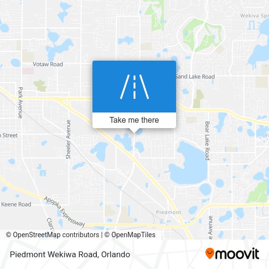 Piedmont Wekiwa Road map