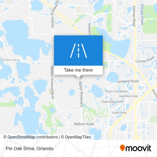 Pin Oak Drive map